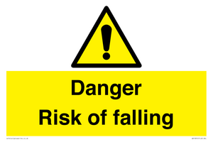 Danger Risk of falling
